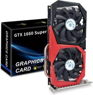 GeForce GTX 1660 Super 6GB Graphics Cards, GDRR6 192Bit PCIE 3.0X16 Computer Gaming Gpu, Dual Freeze Fans Video Card with HDMI/DP/DVI Ports Support 4K and 8K HD GeForce GTX 1660 Super 6GB Graphics Cards, GDRR6 192Bit PCIE 3.0X16 Computer Gaming Gpu, Dual Freeze Fans Video Card with HDMI/DP/DVI Ports Support 4K and 8K HD