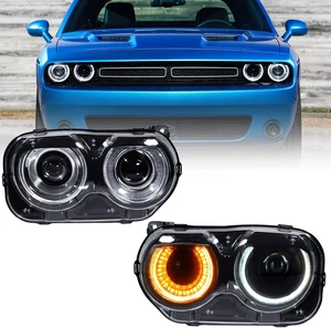 Halogen Headlights Assembly For Dodge Challenger 2015-2021 Head Light Halogen Headlights Assembly For Dodge Challenger 2015-2021 Head Light