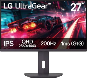 27G610A-B 27-inch Ultragear QHD (2560 x 1440) IPS Gaming Monitor, 200Hz, 1ms, FreeSync Premium, VESA DisplayHDR 400, HDMI, DisplayPort, Tilt/Height/Swivel/Pivot Stand, Black 27G610A-B 27-inch Ultragear QHD (2560 x 1440) IPS Gaming Monitor, 200Hz, 1ms, FreeSync Premium, VESA DisplayHDR 400, HDMI, DisplayPort, Tilt/Height/Swivel/Pivot Stand, Black