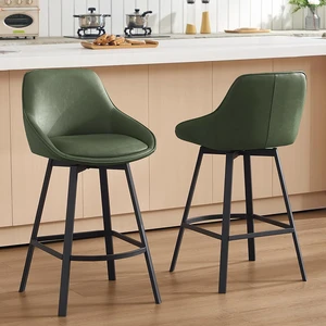 Swivel Counter Stools Set of 2, Green Bar Stools for Kitchen Island Swivel Counter Stools Set of 2, Green Bar Stools for Kitchen Island