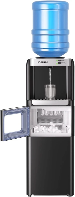 3-in-1 Water Cooler with Ice Maker, Water Dispenser and Ice Machine 3-in-1 Water Cooler with Ice Maker, Water Dispenser and Ice Machine