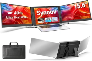 15.6 Laptop Screen Extender, 1080P FHD Ultra Light & Portable Triple Monitor for Laptops, Fit for 12"-17.3" Laptops, Plug & Play Travel Monitor Extender Compatible with Wins/MacOS/Chrome 15.6 Laptop Screen Extender, 1080P FHD Ultra Light & Portable Triple Monitor for Laptops, Fit for 12"-17.3" Laptops, Plug & Play Travel Monitor Extender Compatible with Wins/MacOS/Chrome