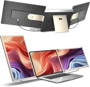 Laptop Screen Extender,15.6" Portable Monitor, FHD 1080P Ultra-Slim Travel Monitor with Speakers, Triple Display Extension, Compatible with 13-17.3" Laptops Laptop Screen Extender,15.6" Portable Monitor, FHD 1080P Ultra-Slim Travel Monitor with Speakers, Triple Display Extension, Compatible with 13-17.3" Laptops