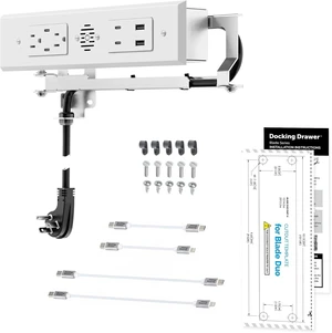 in-Drawer Outlet Kit, 4 30W USB-C, 2 USB-A & 2 AC in-Drawer Outlet Kit, 4 30W USB-C, 2 USB-A & 2 AC