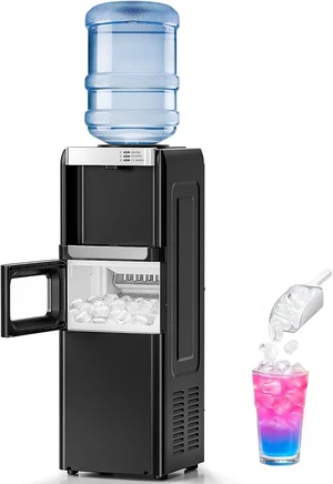 Water Dispenser with Ice Maker, 3 in 1 Water Cooler, Top Loading Water Dispenser with Ice Maker, 3 in 1 Water Cooler, Top Loading