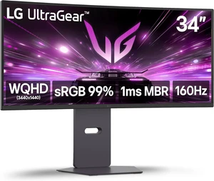 34G600A-B 34-inch Ultragear WQHD (3440 x 1440) Curved Gaming Monitor 160Hz, FreeSync Premium, HDR10, Built-in Speaker, Reader Mode, HDMI 2.1, DisplayPort, Tilt/Height/Swivel Stand, Black 34G600A-B 34-inch Ultragear WQHD (3440 x 1440) Curved Gaming Monitor 160Hz, FreeSync Premium, HDR10, Built-in Speaker, Reader Mode, HDMI 2.1, DisplayPort, Tilt/Height/Swivel Stand, Black