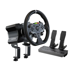 R5 Bundle Racing Wheel, Direct Drive Base, Pedals Simulator Kit for PC R5 Bundle Racing Wheel, Direct Drive Base, Pedals Simulator Kit for PC