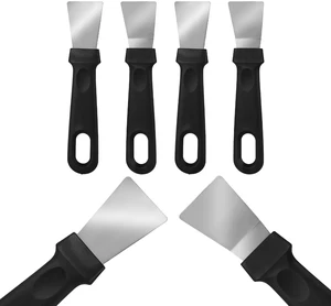 4 Pack Griddle Scraper Tool Heavy Duty Grill Scraper Stainless Steel Griddle Scraper Metal Small Grill Scraper for Outdoor BBQ Stiff Grill Pan Cleaning Scraper Spatula Outdoor Barbecue Turners Tools 4 Pack Griddle Scraper Tool Heavy Duty Grill Scraper Stainless Steel Griddle Scraper Metal Small Grill Scraper for Outdoor BBQ Stiff Grill Pan Cleaning Scraper Spatula Outdoor Barbecue Turners Tools
