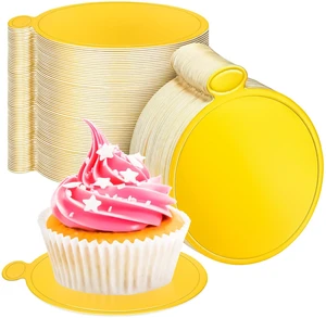 50 Pcs Mini Cake Boards 3.5inch Gold Round Cake Circle Base, Mini Round Dessert Circle Base Board, Small Paper Cake Cardboard Mousse Cupcake Bases Plates for Baking Party DIY Wedding Birthday 50 Pcs Mini Cake Boards 3.5inch Gold Round Cake Circle Base, Mini Round Dessert Circle Base Board, Small Paper Cake Cardboard Mousse Cupcake Bases Plates for Baking Party DIY Wedding Birthday