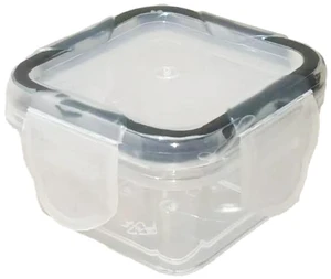 2 oz/60 ml Mini Food Container, BPA-Free, Leakproof, Freezer & Microwave Safe, Transparent Black Belt 2 oz/60 ml Mini Food Container, BPA-Free, Leakproof, Freezer & Microwave Safe, Transparent Black Belt