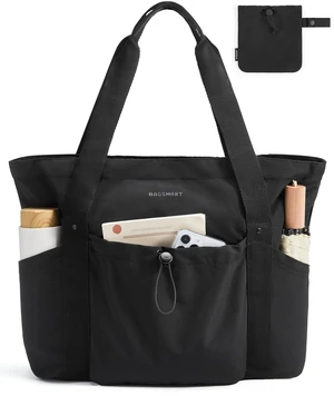 Foldable Tote Bag with Drawstring Bag, Tote Bag Shoulder Bag Top Handle Handbag for Travel, Work, Beach, Gym Foldable Tote Bag with Drawstring Bag, Tote Bag Shoulder Bag Top Handle Handbag for Travel, Work, Beach, Gym