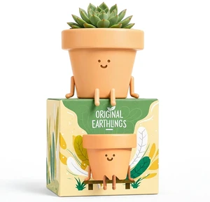 Sitting Small Plant Pot, Cute Pots for Plants - 4 Inch Sitting Small Plant Pot, Cute Pots for Plants - 4 Inch