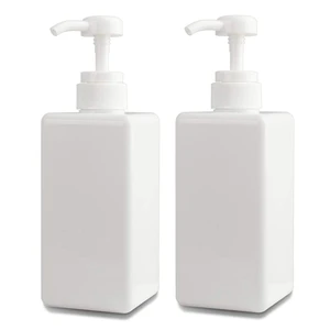 Plastic Pump Bottle Refillable Lotion Soap Dispenser 22oz White 2 Pack Plastic Pump Bottle Refillable Lotion Soap Dispenser 22oz White 2 Pack