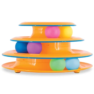 Tower of Tracks Interactive Cat Toy, 6 Spinning Balls, 10" x 5.3" | 3 Tiers of Tracks, Natural Hunting Instincts, Bat, Swat, Chase, Interactive Enrichment, Non-Slip Base, Indoor Cats & Kittens Tower of Tracks Interactive Cat Toy, 6 Spinning Balls, 10" x 5.3" | 3 Tiers of Tracks, Natural Hunting Instincts, Bat, Swat, Chase, Interactive Enrichment, Non-Slip Base, Indoor Cats & Kittens