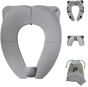 Baby Proof Me Gray Travel Potty Training Seat - Toddler Toilet Seat Cover Baby Proof Me Gray Travel Potty Training Seat - Toddler Toilet Seat Cover