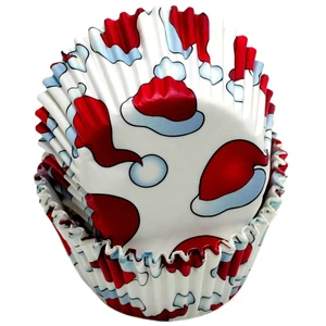 Paper Patterned Cupcake Liners, 50 count, White/Red Paper Patterned Cupcake Liners, 50 count, White/Red