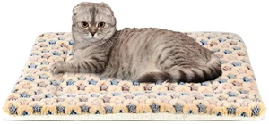 Cat Bed Ultra Soft Dog Crate Pad Star Print 14 x 17.5 inch Brown Cat Bed Ultra Soft Dog Crate Pad Star Print 14 x 17.5 inch Brown