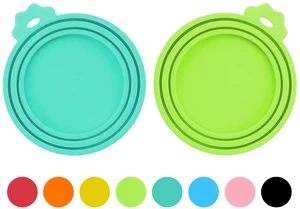 2 Pack Pet Food Can Covers, Silicone Can Lids for Dog & Cat Food 2 Pack Pet Food Can Covers, Silicone Can Lids for Dog & Cat Food