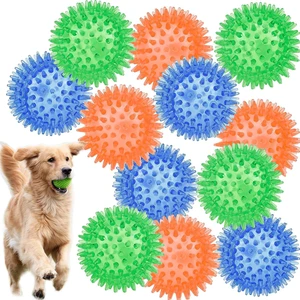 12pack Squeaky Dog Toys Spiky Dog Balls Cleans Teeth and Promotes Dental and Gum Health for Your Pet Squeaker Ball Toys for Aggressive Chewers (S 12PACK) 12pack Squeaky Dog Toys Spiky Dog Balls Cleans Teeth and Promotes Dental and Gum Health for Your Pet Squeaker Ball Toys for Aggressive Chewers (S 12PACK)