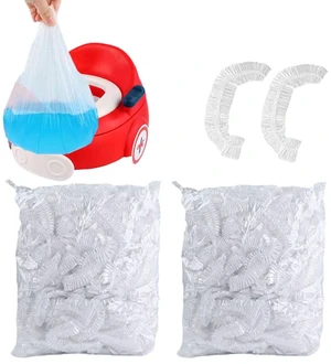 Potty Chair Liners with Elastic, Portable Potty Training Bags, Potty Refill Liners Disposable for Toddlers Kids and Baby,Toilet Seat Cover,17x8Inches,Clear,200pieces Potty Chair Liners with Elastic, Portable Potty Training Bags, Potty Refill Liners Disposable for Toddlers Kids and Baby,Toilet Seat Cover,17x8Inches,Clear,200pieces