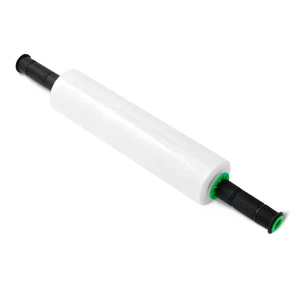 Strong Transparent Stretch Wrap Film Roll for Moving, Shipping and Storing, Furniture Wrapping, 15" x 1000 ft, Two Ergonomic Handles, Clear, 1 Roll Strong Transparent Stretch Wrap Film Roll for Moving, Shipping and Storing, Furniture Wrapping, 15" x 1000 ft, Two Ergonomic Handles, Clear, 1 Roll