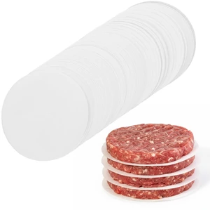 500 PCS Hamburger Patty Paper, 3.93 Inch Parchment Paper Sheets Round No Stick Burger Papers Sheets Pre-Cut Circle Smash Burger Separator Papers for Making Baking Patties, White 500 PCS Hamburger Patty Paper, 3.93 Inch Parchment Paper Sheets Round No Stick Burger Papers Sheets Pre-Cut Circle Smash Burger Separator Papers for Making Baking Patties, White