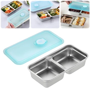Grab and Go Snac-k Containers Reusable,304 Stainless Steel Double Compartment Snack Containers,Dishwasher- Reusable Condiment Container with Lids For Snacks Dips Takeout Travel (1PCS) Grab and Go Snac-k Containers Reusable,304 Stainless Steel Double Compartment Snack Containers,Dishwasher- Reusable Condiment Container with Lids For Snacks Dips Takeout Travel (1PCS)