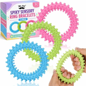Spiky Sensory Ring Bracelets, 3 Pack, Rubber Sensory Bracelets Spiky Sensory Ring Bracelets, 3 Pack, Rubber Sensory Bracelets