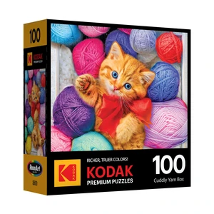 Kodak Premium - Cuddly Yarn Box - 100 Piece Jigsaw Puzzle for Adults Kodak Premium - Cuddly Yarn Box - 100 Piece Jigsaw Puzzle for Adults