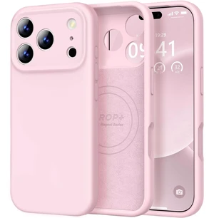Vooii Magnetic for iPhone 17 Pro Case 6.3" Premium Silicone, Chalk Pink Vooii Magnetic for iPhone 17 Pro Case 6.3" Premium Silicone, Chalk Pink