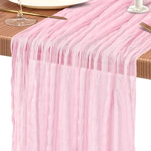 1 Pack Light Pink Cheesecloth Table Runner Wedding Birthday Table Decor | Boho Gauze Cheese Cloth Table Runner 10FT Romantic Rustic Sheer Table Decor for Party Baby Shower Holiday Home 1 Pack Light Pink Cheesecloth Table Runner Wedding Birthday Table Decor | Boho Gauze Cheese Cloth Table Runner 10FT Romantic Rustic Sheer Table Decor for Party Baby Shower Holiday Home