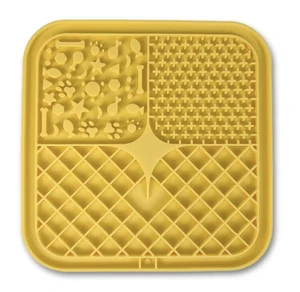 Calming Treat Mat for Dogs and Cats, Anti-Anxiety Slow Feeder with Strong Suction Cups, Silicone Licking Pad for Bathing, Grooming and Training, Enrichment and Stress Relief Calming Treat Mat for Dogs and Cats, Anti-Anxiety Slow Feeder with Strong Suction Cups, Silicone Licking Pad for Bathing, Grooming and Training, Enrichment and Stress Relief