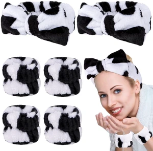 Casoty 6-Piece Spa Headband and Wristband Set for Face Washing, Hair Care, Yoga, and Girls' Gifts Casoty 6-Piece Spa Headband and Wristband Set for Face Washing, Hair Care, Yoga, and Girls' Gifts