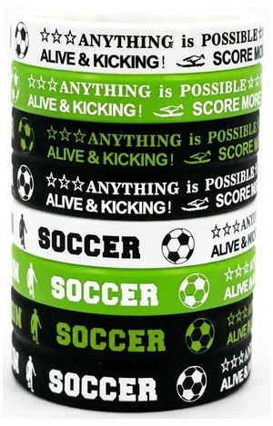 World Soccer Cup Bracelets Football Multicolor Soccer Silicone Bracelets Set Green Black White Red Soccer Rubber Wristbands Sport Theme Bracelets for Men Women Sport Events Party Supplies Birthday Gif World Soccer Cup Bracelets Football Multicolor Soccer Silicone Bracelets Set Green Black White Red Soccer Rubber Wristbands Sport Theme Bracelets for Men Women Sport Events Party Supplies Birthday Gif