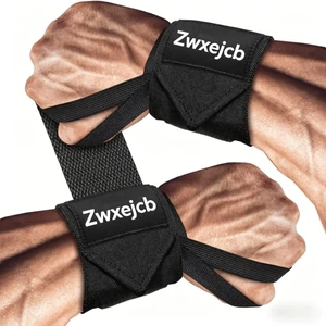 Weightlifting Wrist Wraps - Heavy-Duty Support for Gym, Bench Press, and Pushups, Premium Polyester & Nylon Wrist Straps for Maximum Stability and Comfort During Strength Training - 1 Pair, Unisex Weightlifting Wrist Wraps - Heavy-Duty Support for Gym, Bench Press, and Pushups, Premium Polyester & Nylon Wrist Straps for Maximum Stability and Comfort During Strength Training - 1 Pair, Unisex
