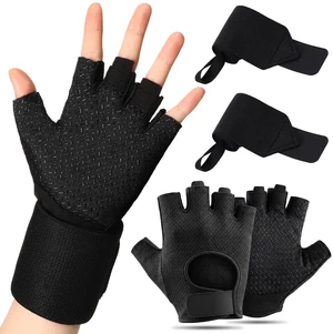 Workout Gloves and Wrist Set for Men Women Weight Lifting Gloves Full Palm Protection Wrist Support with Heavy Duty Thumb Loop for Training, Fitness, Strength, Suspension, and Sports Workout Gloves and Wrist Set for Men Women Weight Lifting Gloves Full Palm Protection Wrist Support with Heavy Duty Thumb Loop for Training, Fitness, Strength, Suspension, and Sports