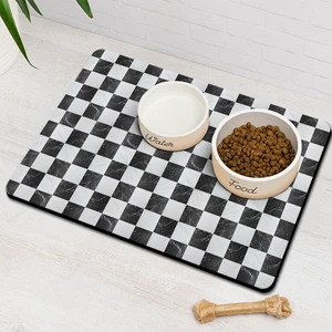 Dog Food & Water Mat, Pet Feeding Mats for Floor Non-Slip, Super Absorbent Cat Bowl Easy to Clean Eco-Friendly Durable Pet Placemat Dog Food & Water Mat, Pet Feeding Mats for Floor Non-Slip, Super Absorbent Cat Bowl Easy to Clean Eco-Friendly Durable Pet Placemat