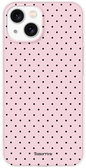 Cute Retro Polka Dot Phone Case for iPhone 15, Girly Aesthetic Design Soft Clear TPU Shockproof Cases Cover for Girls Women, Pink Cute Retro Polka Dot Phone Case for iPhone 15, Girly Aesthetic Design Soft Clear TPU Shockproof Cases Cover for Girls Women, Pink