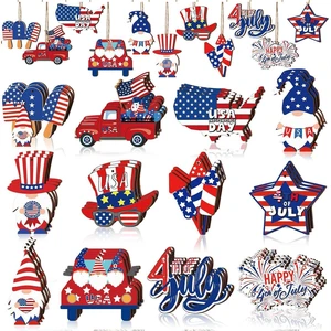 12pcs 4th of July Ornaments for Tree with Ropes Patriotic USA Flag Hanging Decorations Independence Day Wooden Hanging Decor Red White Blue Patriotic Christmas Tree for Summer Party Home Supplies 12pcs 4th of July Ornaments for Tree with Ropes Patriotic USA Flag Hanging Decorations Independence Day Wooden Hanging Decor Red White Blue Patriotic Christmas Tree for Summer Party Home Supplies