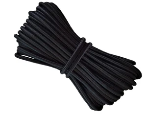 1/8-Inch (3mm) Black Stretch Round String Elastic Cord-10 Yards 1/8-Inch (3mm) Black Stretch Round String Elastic Cord-10 Yards