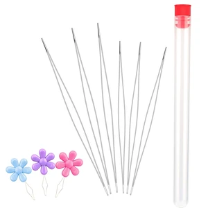 6 Pieces Beading Needles, 2 Sizes Collapsible Eye Needles for Beading 6 Pieces Beading Needles, 2 Sizes Collapsible Eye Needles for Beading