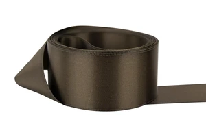 Double Faced Satin - Premium Gloss Finish - 100% Polyester Ribbon for Gift Wrapping, Crafts, Scrapbooking, Hair Bow, Decorating & More - 5/8" Seal Brown 5yd Spool Double Faced Satin - Premium Gloss Finish - 100% Polyester Ribbon for Gift Wrapping, Crafts, Scrapbooking, Hair Bow, Decorating & More - 5/8" Seal Brown 5yd Spool
