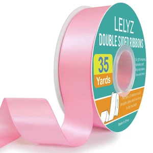 Double Faced Satin Ribbon Pink,1" x 35 Yards Polyester Solid Fabric Ribbons Roll for Crafts,Gift Wrapping,Birthday Party Wedding Decorations,Hair Bows,Sewing,Invitation Cards, Flower, Christmas Double Faced Satin Ribbon Pink,1" x 35 Yards Polyester Solid Fabric Ribbons Roll for Crafts,Gift Wrapping,Birthday Party Wedding Decorations,Hair Bows,Sewing,Invitation Cards, Flower, Christmas