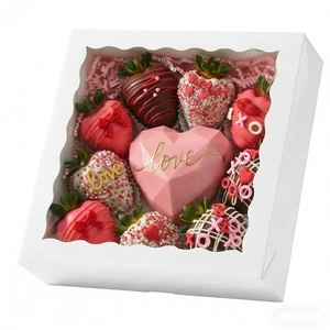 9x9x2.5inch 6Pack White Bakery Boxes with Clear Window 9x9x2.5inch 6Pack White Bakery Boxes with Clear Window