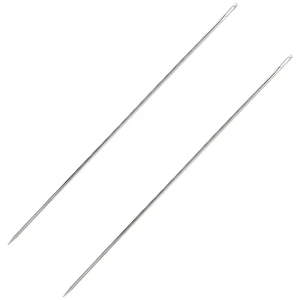 2 PCS Professional Upholstery Needle, 12'' Long Sewing Needles, Large Eye Hand Sewing Needles, with Needle Storage Tube, for Home Upholstery, Carpet, Leather, Canvas Repair Stitching 2 PCS Professional Upholstery Needle, 12'' Long Sewing Needles, Large Eye Hand Sewing Needles, with Needle Storage Tube, for Home Upholstery, Carpet, Leather, Canvas Repair Stitching