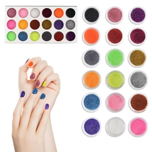 Multi-Color Nail Glitter Set,18 Shimmering Glitter Colors Micro Mini Glass Beads Iridescent Nail Charms Glitters Crystals Nail Gems for Nail Art Pearls (18-Color Glitter Powder) Multi-Color Nail Glitter Set,18 Shimmering Glitter Colors Micro Mini Glass Beads Iridescent Nail Charms Glitters Crystals Nail Gems for Nail Art Pearls (18-Color Glitter Powder)