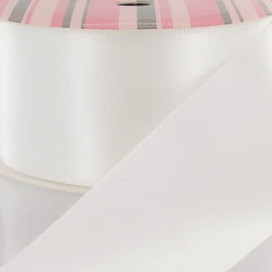 4" White Double Face Satin Ribbon 3 Yard Reel 4" White Double Face Satin Ribbon 3 Yard Reel
