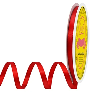 Double Face Red Satin Ribbon 1/4 inch X 50 Yards Polyester Red Ribbon for Gift Wrapping Very Suitable for Weddings Party Hair Bow Invitation Decorations and More Double Face Red Satin Ribbon 1/4 inch X 50 Yards Polyester Red Ribbon for Gift Wrapping Very Suitable for Weddings Party Hair Bow Invitation Decorations and More