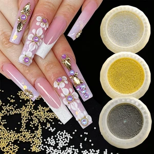 9000Pcs Nail Art Charm Metal Silver Gold Beads Round Nail Rhinestones 3 Colors Nail Beads Nail Accessories for Acrylic Nails Manicure DIY Crafts Decorations 9000Pcs Nail Art Charm Metal Silver Gold Beads Round Nail Rhinestones 3 Colors Nail Beads Nail Accessories for Acrylic Nails Manicure DIY Crafts Decorations