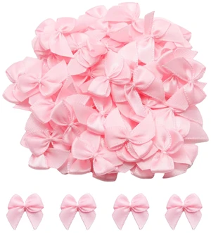 1.5 Inch Light Pink Satin Bows (50 Pcs) Pre-Tied Mini Bows for Gifts, Wedding Party Favors, DIY Crafts & Wrapping Decorations 1.5 Inch Light Pink Satin Bows (50 Pcs) Pre-Tied Mini Bows for Gifts, Wedding Party Favors, DIY Crafts & Wrapping Decorations